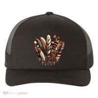 Southwest Native American Indian Feather Yupoong Adult 5-Panel Trucker Hat thumb 0