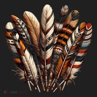 Southwest Native American Indian Feather Beanie thumb 2