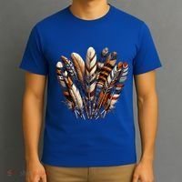 Southwest Native American Indian Feather T-Shirt thumb 3