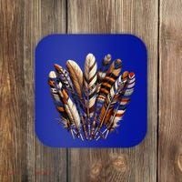 Southwest Native American Indian Feather Coaster thumb 0
