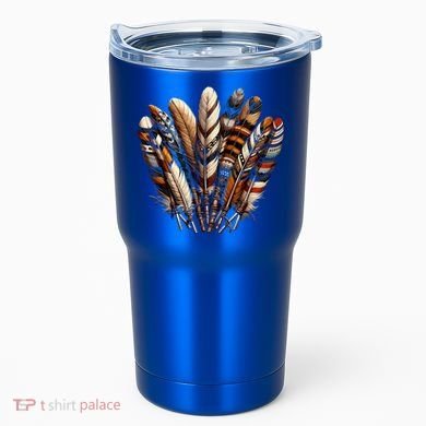 Southwest Native American Indian Feather Tumbler