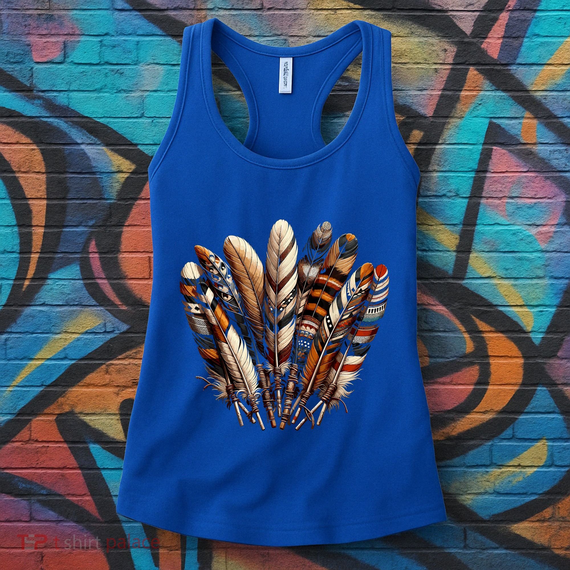Southwest Native American Indian Feather Women's Tank Top