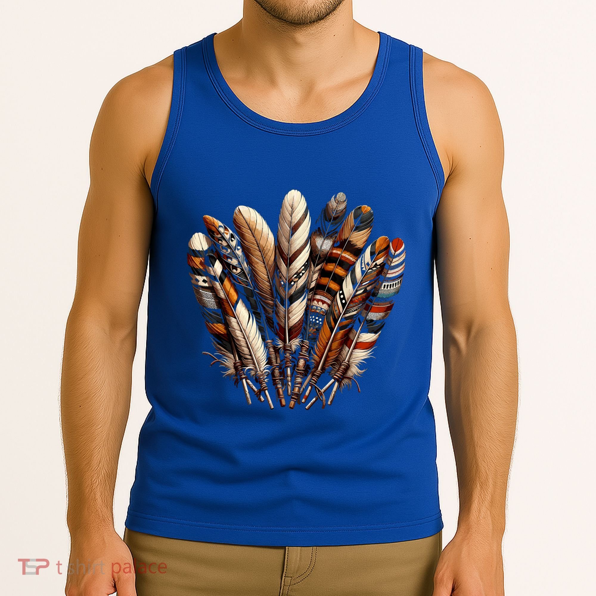 Southwest Native American Indian Feather Tank Top