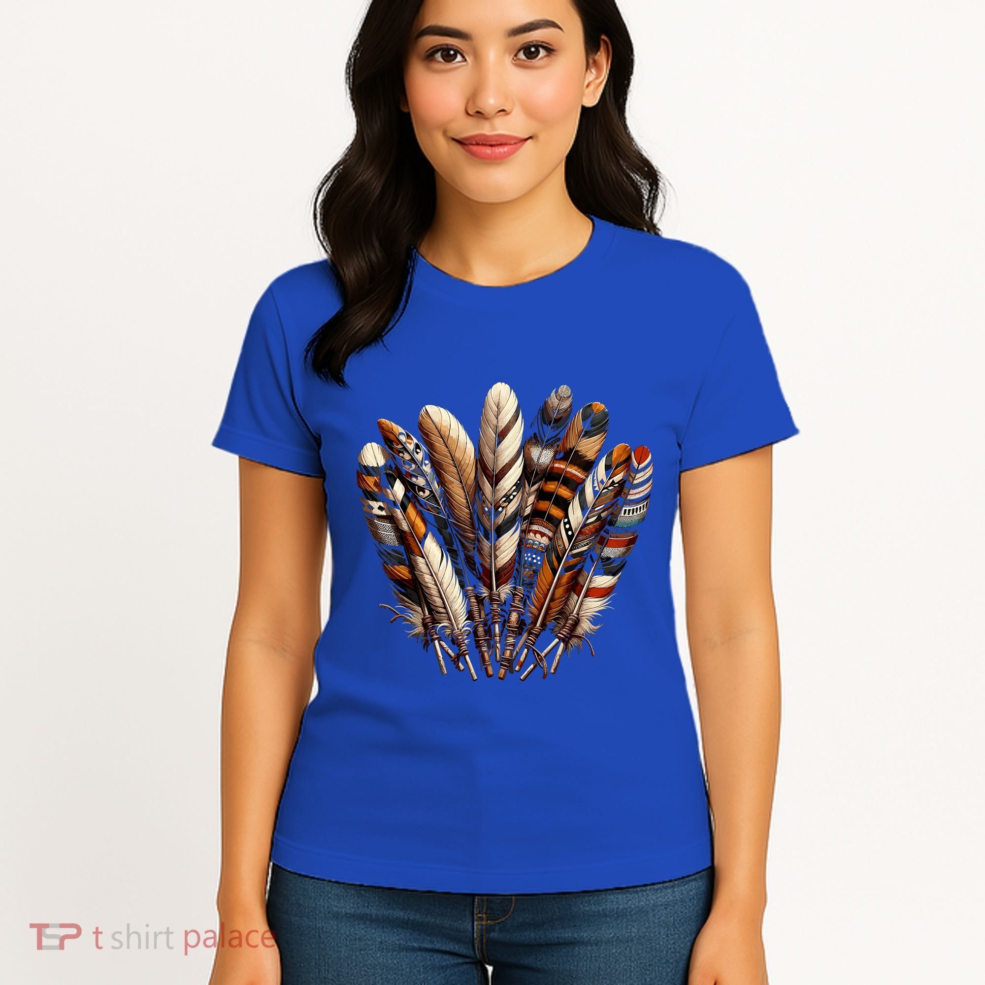 Southwest Native American Indian Feather Women's T-Shirt