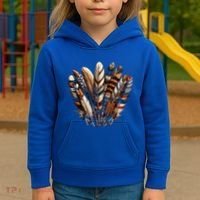 Southwest Native American Indian Feather Kids Hoodie thumb 3