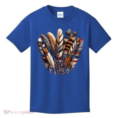 Southwest Native American Indian Feather Kids T-Shirt