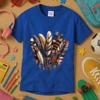 Southwest Native American Indian Feather Kids T-Shirt thumb 3