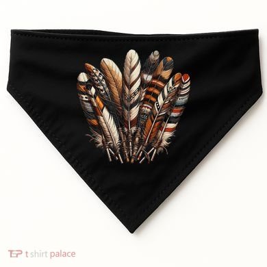 Southwest Native American Indian Feather USA-Made Doggie Bandana