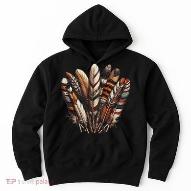 Southwest Native American Indian Feather Hoodie