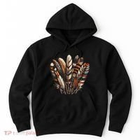 Southwest Native American Indian Feather Hoodie thumb 0