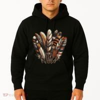 Southwest Native American Indian Feather Hoodie thumb 2