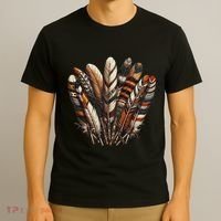 Southwest Native American Indian Feather T-Shirt thumb 3