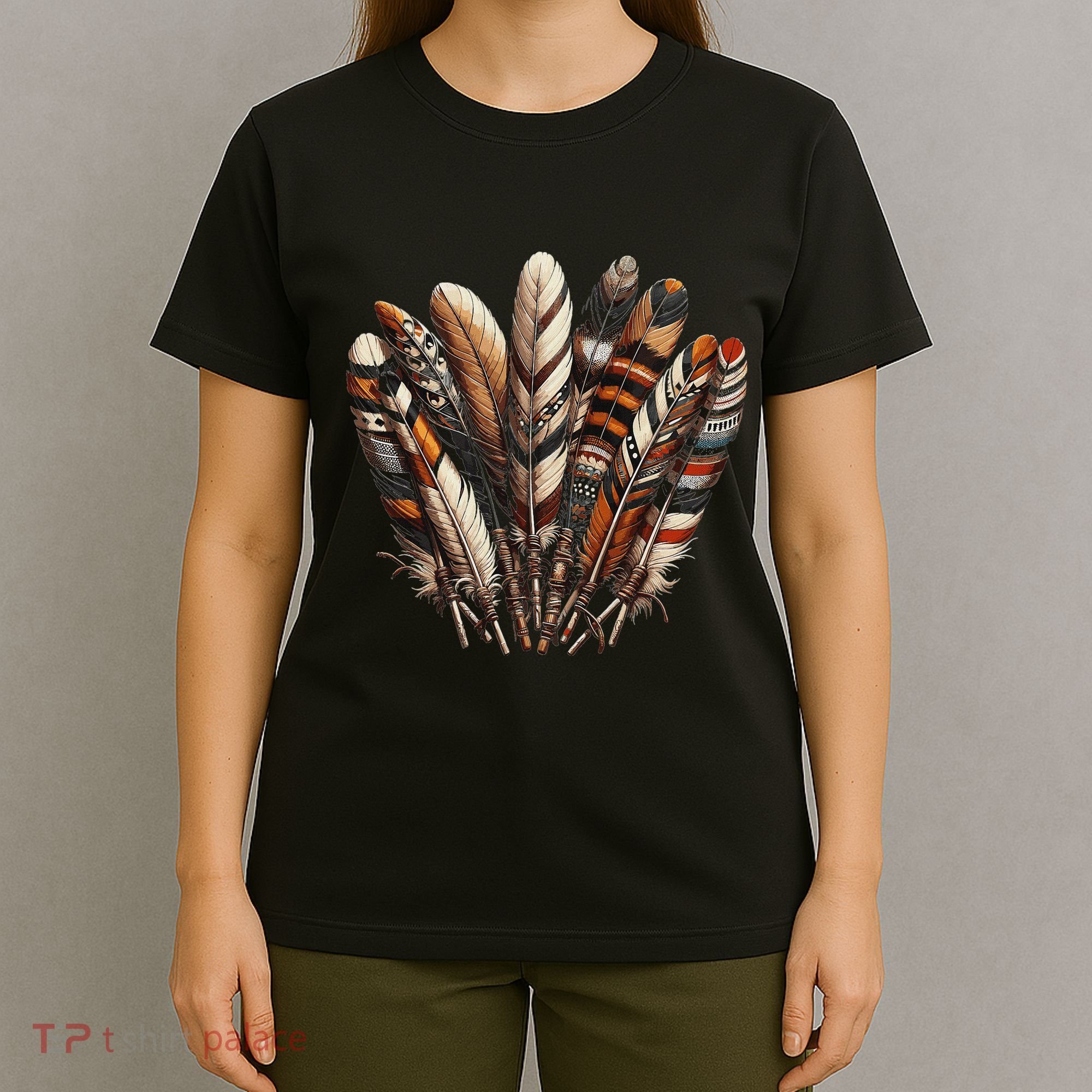 Southwest Native American Indian Feather T-Shirt