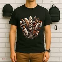 Southwest Native American Indian Feather T-Shirt thumb 6