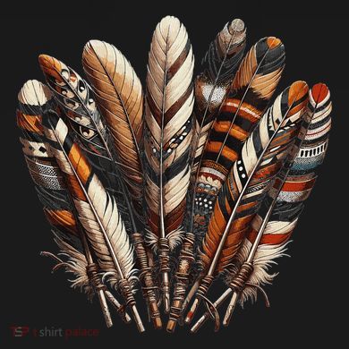 Southwest Native American Indian Feather Tall T-Shirt