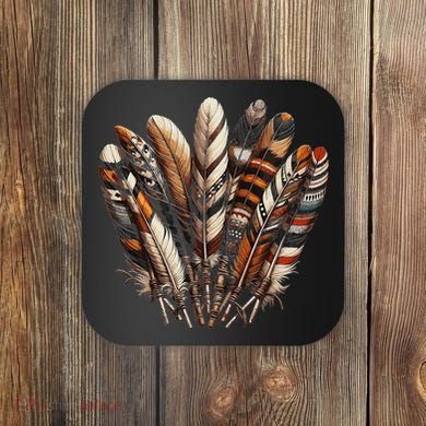 Southwest Native American Indian Feather Coaster