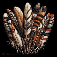 Southwest Native American Indian Feather Women's Hoodie thumb 2