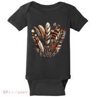 Southwest Native American Indian Feather Baby Bodysuit thumb 0