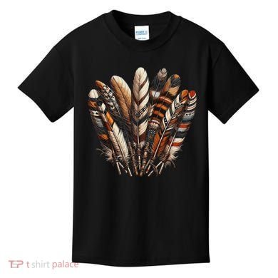 Southwest Native American Indian Feather Kids T-Shirt