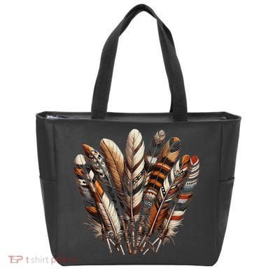 Southwest Native American Indian Feather Tote Bag