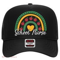 School Nurse Apple Rainbow Heart Hat thumb 0