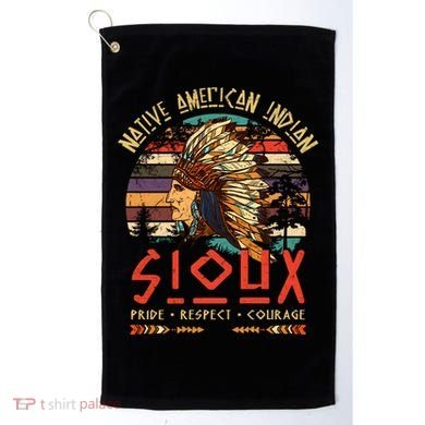 Sioux Native American Indian Pride Indigenous Tribe Cool Gift Golf Towel