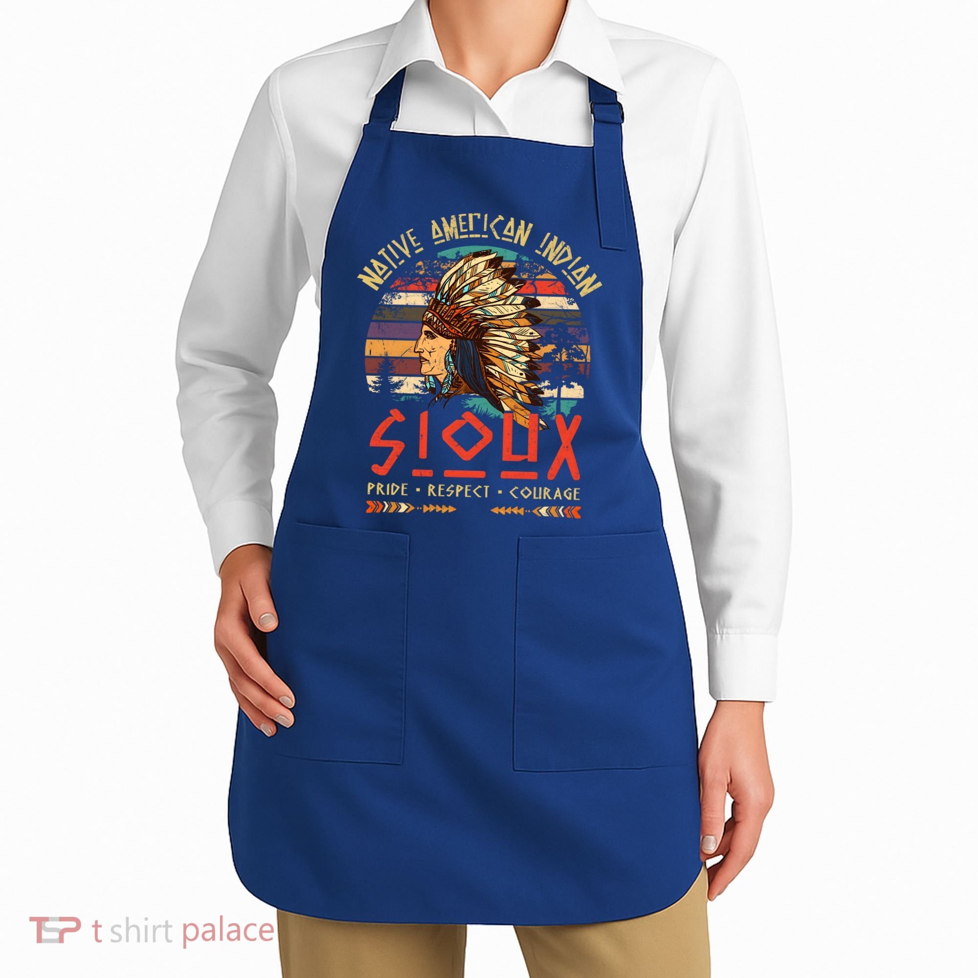 Sioux Native American Indian Pride Indigenous Tribe Cool Gift Apron