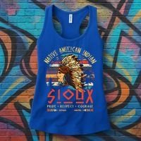 Sioux Native American Indian Pride Indigenous Tribe Cool Gift Women's Tank Top thumb 3