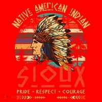 Sioux Native American Indian Pride Indigenous Tribe Cool Gift Santa Hat thumb 1