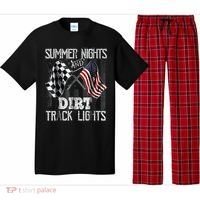 Summer Nights And Dirt Track Lights Sprint Car Racing Pajama Set thumb 0