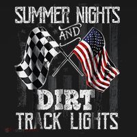 Summer Nights And Dirt Track Lights Sprint Car Racing Women's Hoodie thumb 2