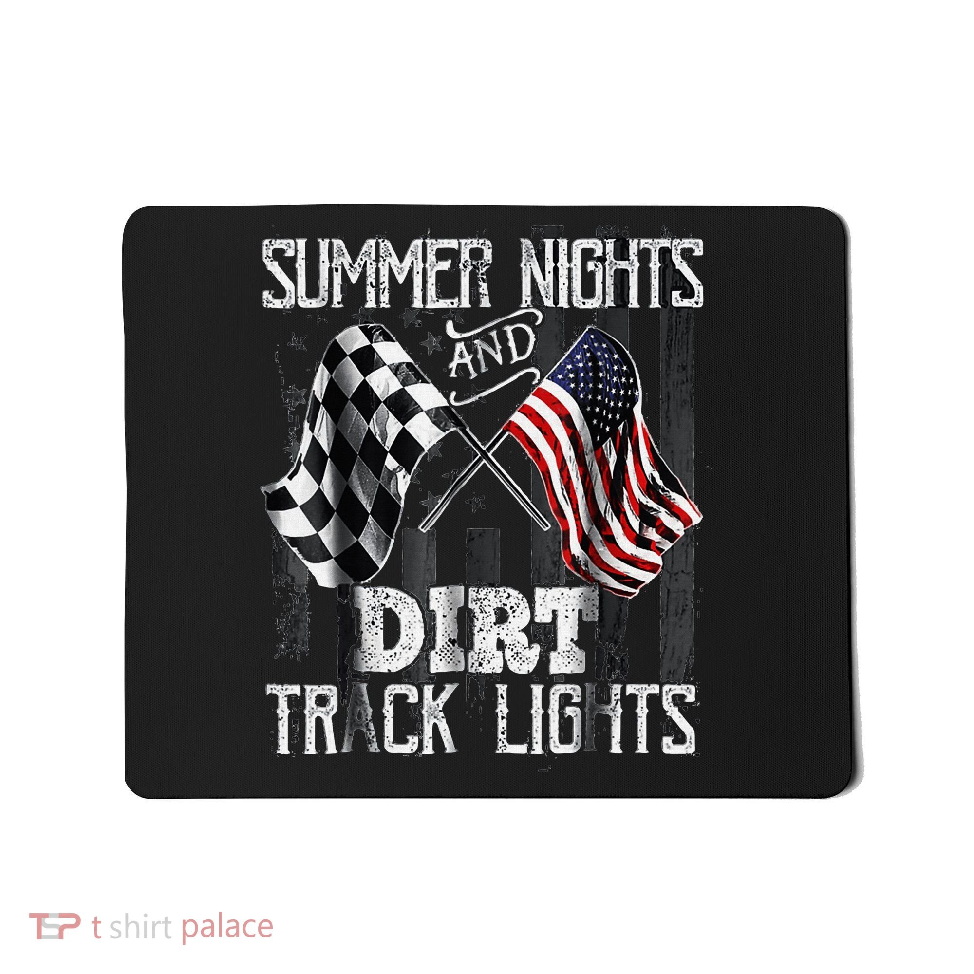 Summer Nights And Dirt Track Lights Sprint Car Racing Mousepad