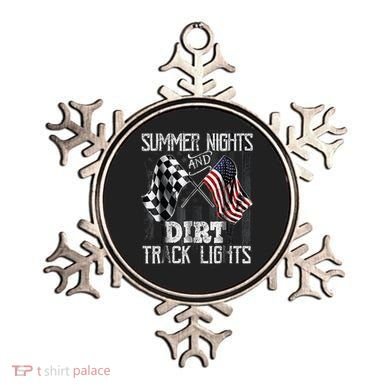 Summer Nights And Dirt Track Lights Sprint Car Racing Ornament
