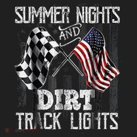 Summer Nights And Dirt Track Lights Sprint Car Racing Hat thumb 2