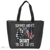 Summer Nights And Dirt Track Lights Sprint Car Racing Tote Bag thumb 0