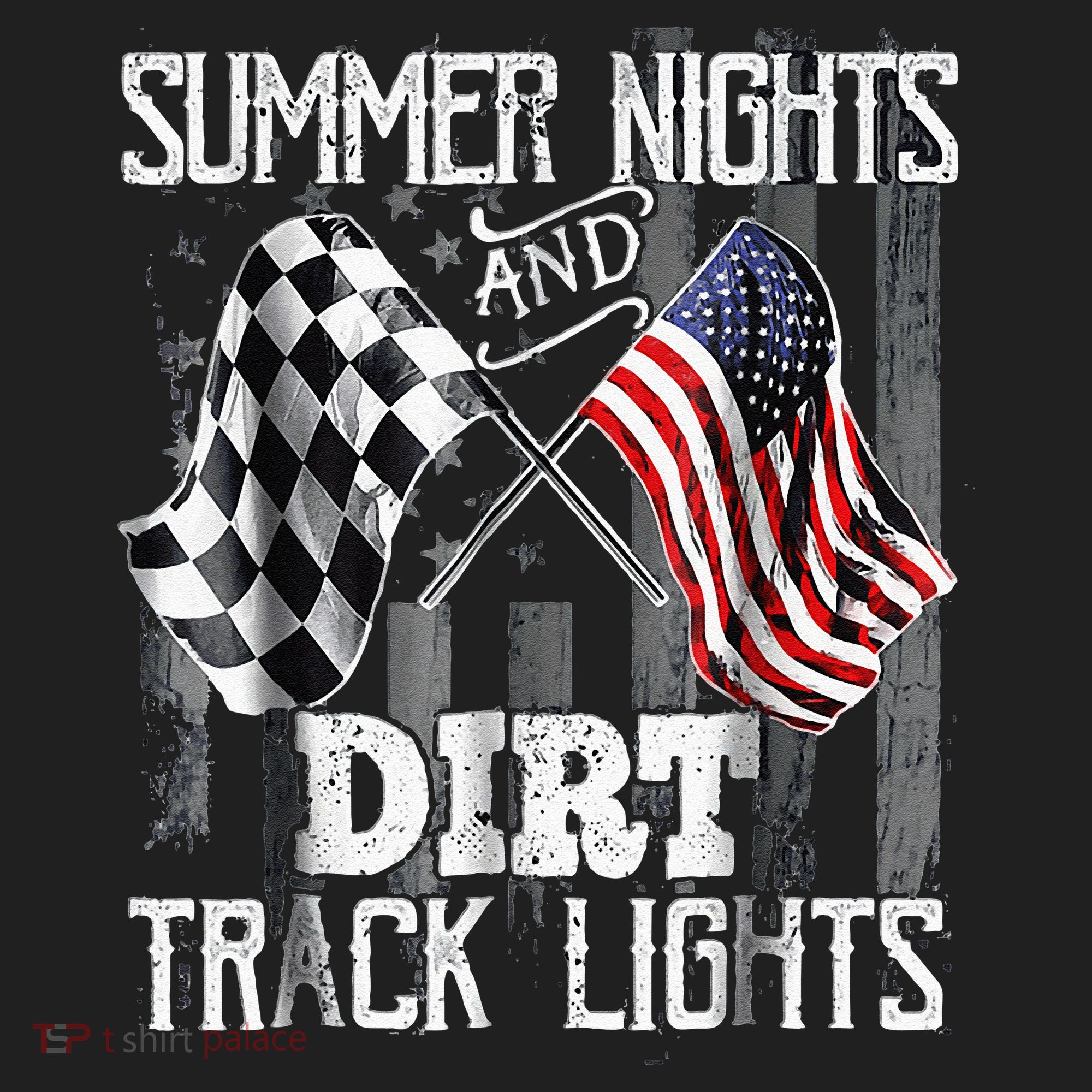 Summer Nights And Dirt Track Lights Sprint Car Racing Women's Sweatshirt