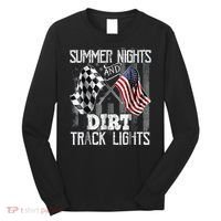 Summer Nights And Dirt Track Lights Sprint Car Racing Long Sleeve Shirt thumb 0