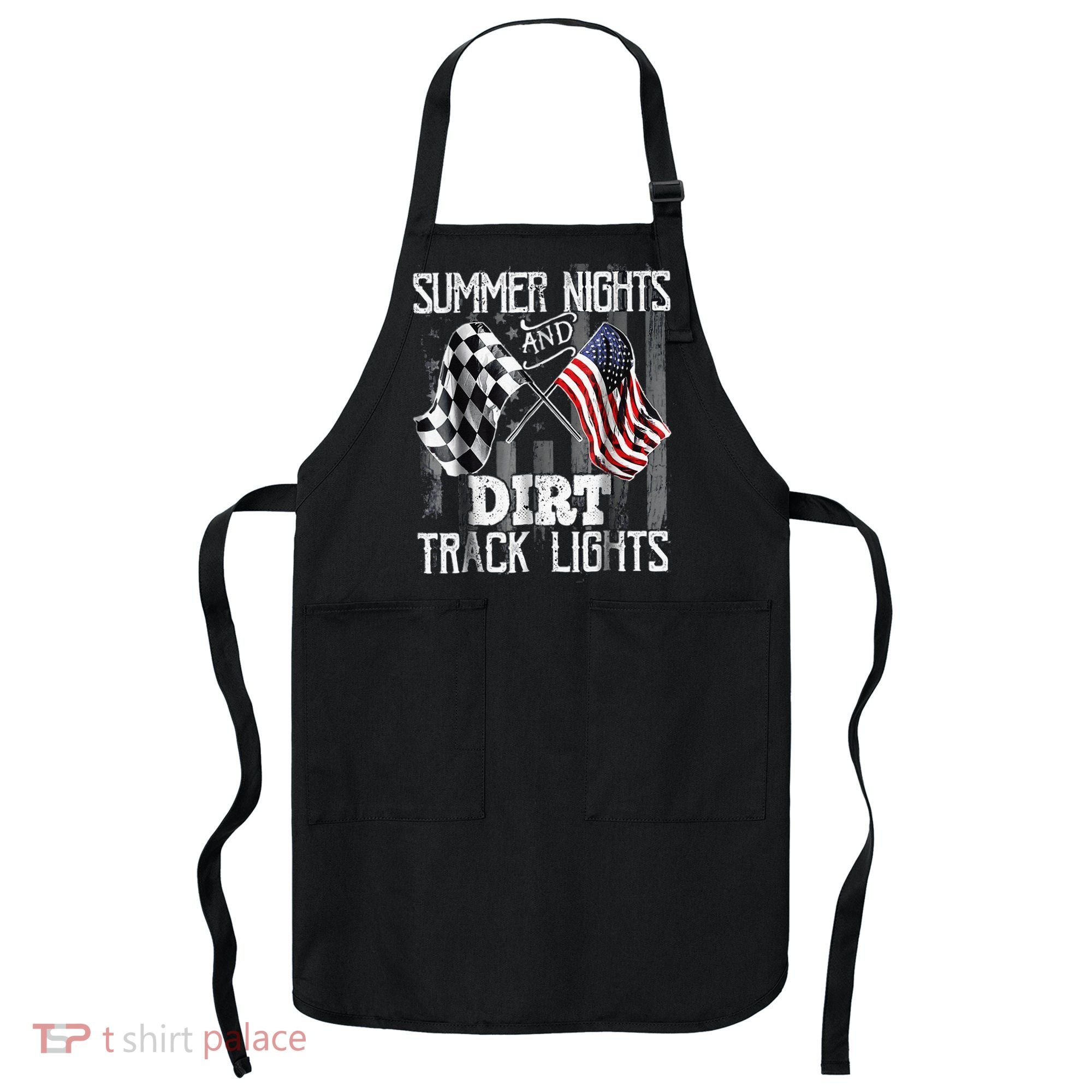Summer Nights And Dirt Track Lights Sprint Car Racing Apron