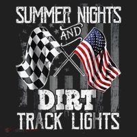 Summer Nights And Dirt Track Lights Sprint Car Racing Beanie thumb 2