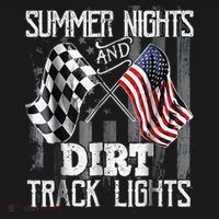Summer Nights And Dirt Track Lights Sprint Car Racing Women's Hoodie thumb 2
