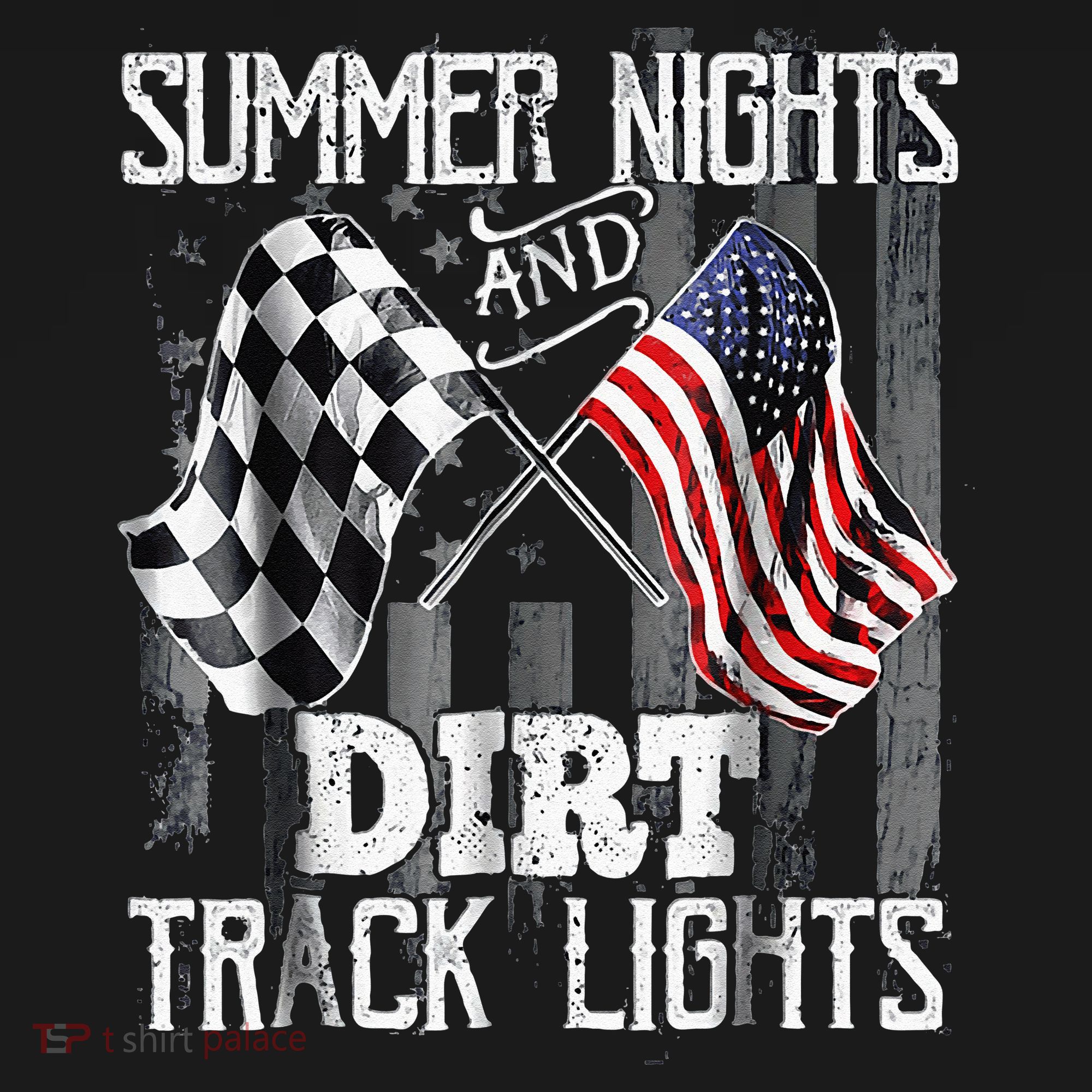 Summer Nights And Dirt Track Lights Sprint Car Racing Women's Hoodie