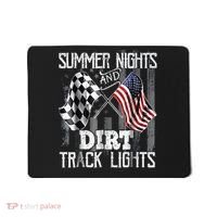 Summer Nights And Dirt Track Lights Sprint Car Racing Mousepad thumb 0