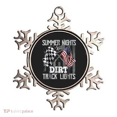 Summer Nights And Dirt Track Lights Sprint Car Racing Ornament