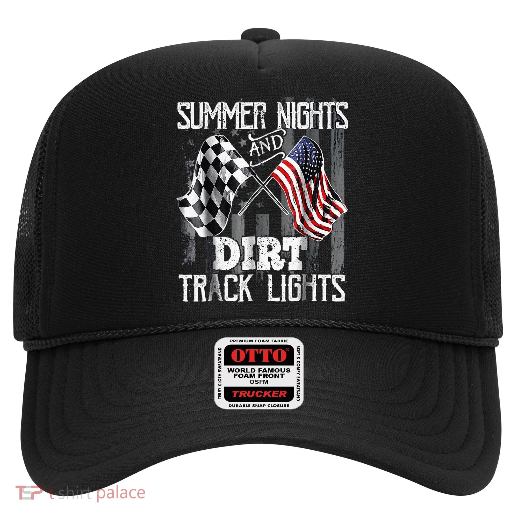 Summer Nights And Dirt Track Lights Sprint Car Racing Hat