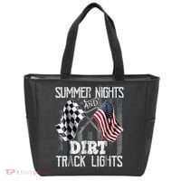 Summer Nights And Dirt Track Lights Sprint Car Racing Tote Bag thumb 0