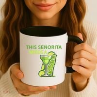 Señorita Needs A Margarita Cinco De Mayo Drinking Fiesta Coffee Mug thumb 3