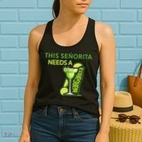 Señorita Needs A Margarita Cinco De Mayo Drinking Fiesta Women's Tank Top thumb 2