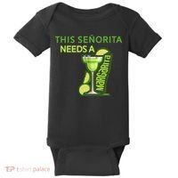 Señorita Needs A Margarita Cinco De Mayo Drinking Fiesta Baby Bodysuit thumb 0