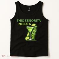 Señorita Needs A Margarita Cinco De Mayo Drinking Fiesta Tank Top thumb 2