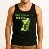 Señorita Needs A Margarita Cinco De Mayo Drinking Fiesta Tank Top thumb 3